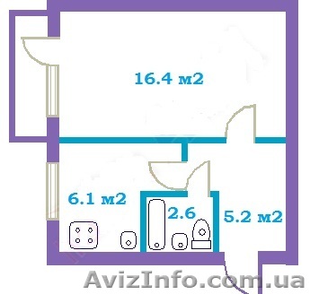 Продам 1к.кв, ул. Благовестная - <ro>Изображение</ro><ru>Изображение</ru> #1, <ru>Объявление</ru> #563566