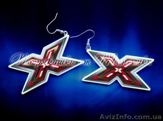 Серьги X-Фактор, Earrings The X Factor, х фактор, ручная работа - <ro>Изображение</ro><ru>Изображение</ru> #1, <ru>Объявление</ru> #763738