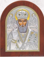 Иконы с нанесением  серебра 998 пробы, позолоты. Литография - <ro>Изображение</ro><ru>Изображение</ru> #5, <ru>Объявление</ru> #250582