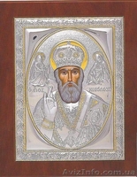 Иконы с нанесением  серебра 998 пробы, позолоты. Литография - <ro>Изображение</ro><ru>Изображение</ru> #4, <ru>Объявление</ru> #250582
