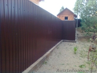Забор из профнастила. Ворота. Калитки - <ro>Изображение</ro><ru>Изображение</ru> #1, <ru>Объявление</ru> #727362