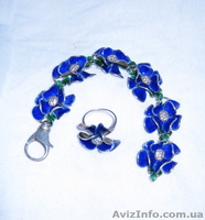 Серебряный браслет с кольцом и серьгами (комплект) - <ro>Изображение</ro><ru>Изображение</ru> #2, <ru>Объявление</ru> #774725