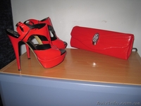 Босоножки и клатч (красные) - <ro>Изображение</ro><ru>Изображение</ru> #1, <ru>Объявление</ru> #1261516