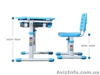 Парта трансформер для детей от 5 лет. Антискалиозная ортопедическая - <ro>Изображение</ro><ru>Изображение</ru> #1, <ru>Объявление</ru> #1641502