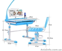 Парта трансформер для детей от 5 лет. Антискалиозная ортопедическая - <ro>Изображение</ro><ru>Изображение</ru> #2, <ru>Объявление</ru> #1641502