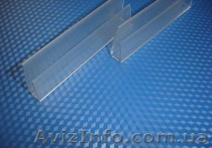 Поликарбонатные профили для сотовых пк плит с уф защитой