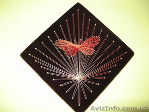 Никтографика ниточный дизайн искусство картины хобби народное творчест