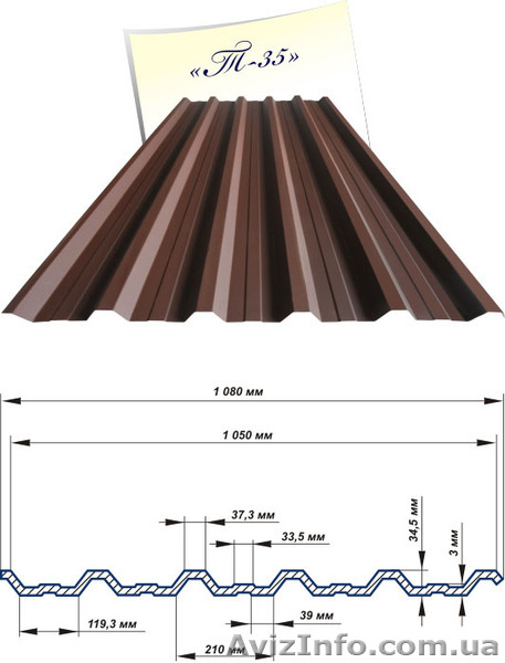 МЕТАЛОЧЕРЕПИЦА , ПРОФНАСТИЛ , ВОДОСТОЧКА - ОТ ЗАВОДА ПРОИЗВОДИТЕЛЯ. - <ro>Изображение</ro><ru>Изображение</ru> #7, <ru>Объявление</ru> #397599
