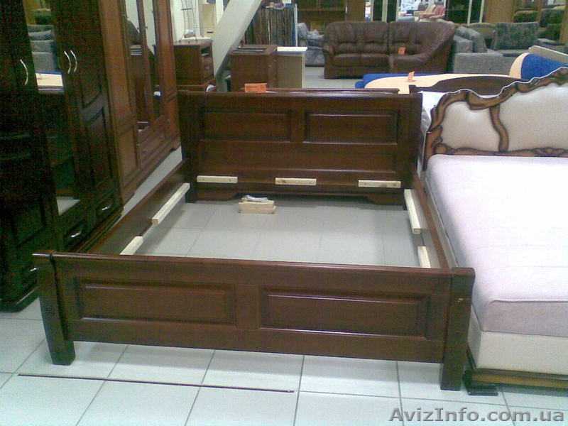 Деревянная кровать "Квадраты" - <ro>Изображение</ro><ru>Изображение</ru> #2, <ru>Объявление</ru> #726949