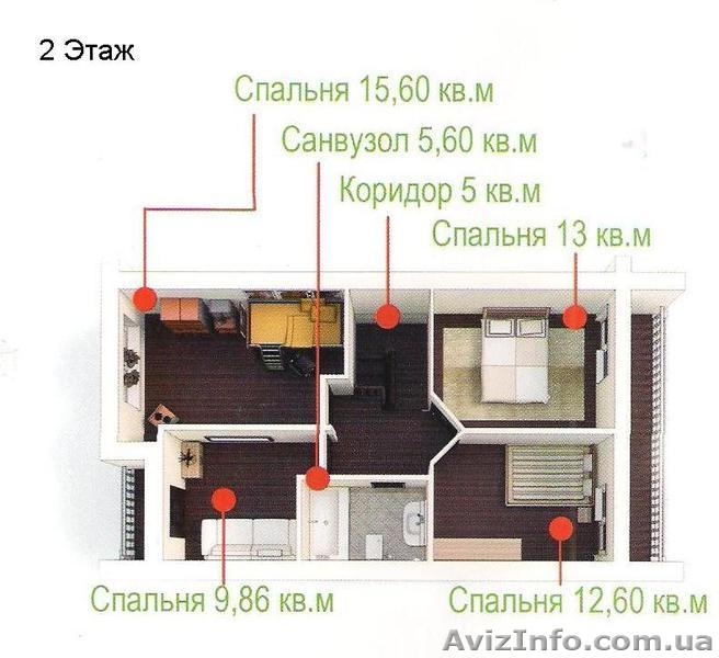Таунхаус площадью в 133 кв.м. от ЖБК Парковый.  - <ro>Изображение</ro><ru>Изображение</ru> #7, <ru>Объявление</ru> #1206113