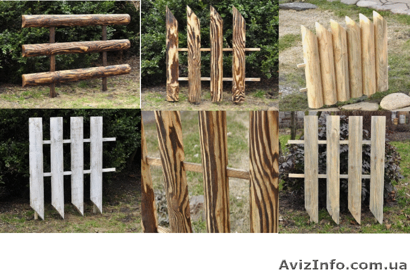 Декоративный Забор из дерева ограда паркан Тин - <ro>Изображение</ro><ru>Изображение</ru> #2, <ru>Объявление</ru> #1410794