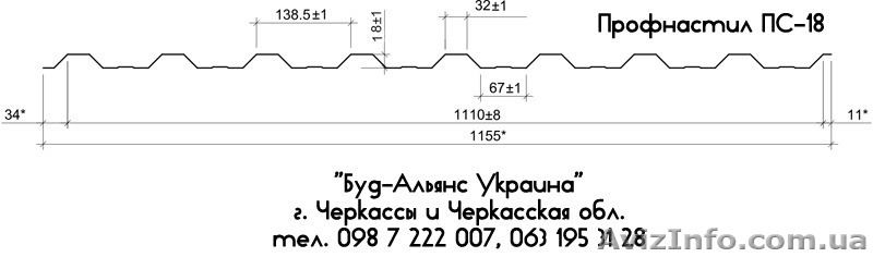 Профнастил ПС-18 стеновой. Металлочерепица. Черкассы "Буд-Альянс Украина" - <ro>Изображение</ro><ru>Изображение</ru> #2, <ru>Объявление</ru> #1534085