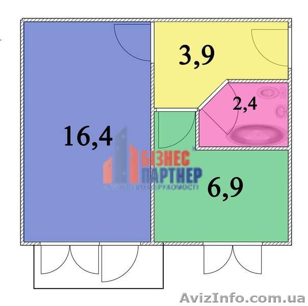 Однокомнатная квартира в р-не школы «Берегиня», ул. Вернигоры - <ro>Изображение</ro><ru>Изображение</ru> #8, <ru>Объявление</ru> #1631753